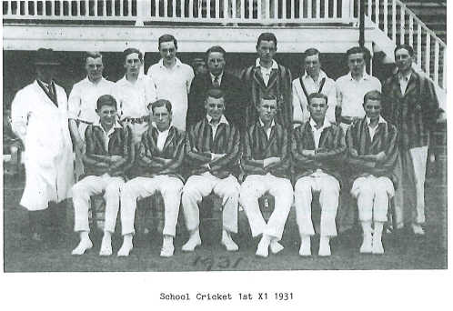 An old black and white photo of students